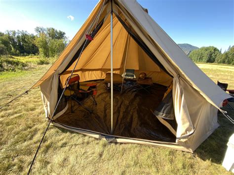 Whiteduck tent - WHITEDUCK Avalon Canvas Bell Tent - Luxury All Season Tent for Camping & Glamping Made from Premium & Breathable 100% Cotton Canvas w/Stove Jack, Mesh Visit the WHITEDUCK Store 4.4 150 ratings | 69 answered questions Price: $1,399.99 - $2,149.99 Delivery & Support Select to learn more Customer Support Size: Select Material Type: 